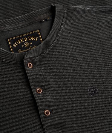 Waffle Henley-Shirt mit langen &Auml;rmeln Image 6
