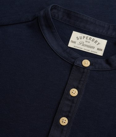 Woven Placket Grandad Top relaxed pasvorm Image 6