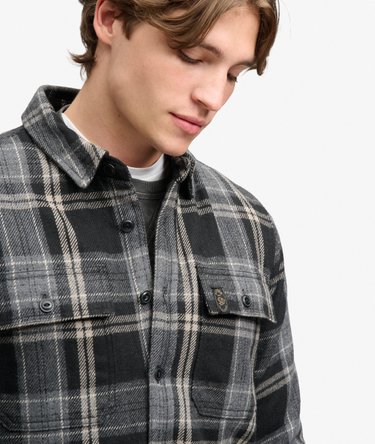 Borg Lined Miller Overshirt Image 4