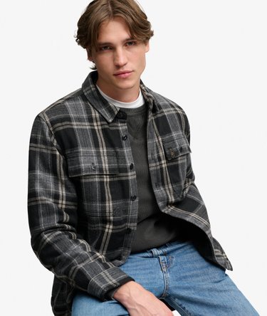 Borg Lined Miller Overshirt Image 1
