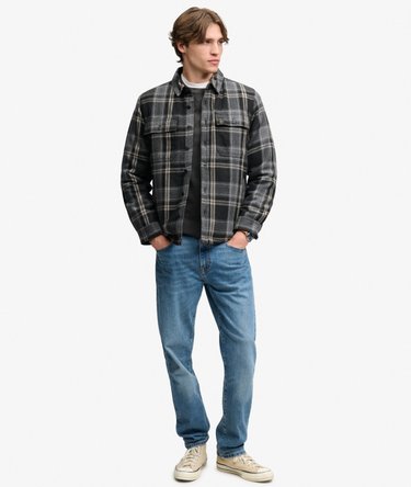 Borg Lined Miller Overshirt Image 3