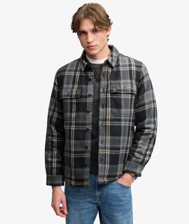 Borg Lined Miller Overshirt Image 2