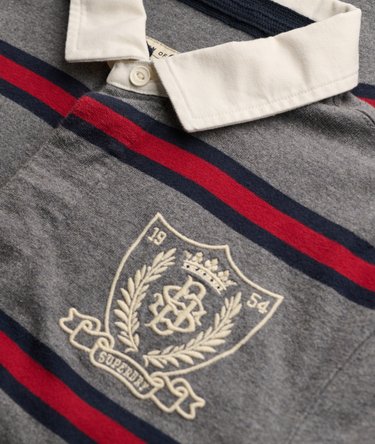 Double Emblem Stripe Rugbytr&oslash;je Image 6