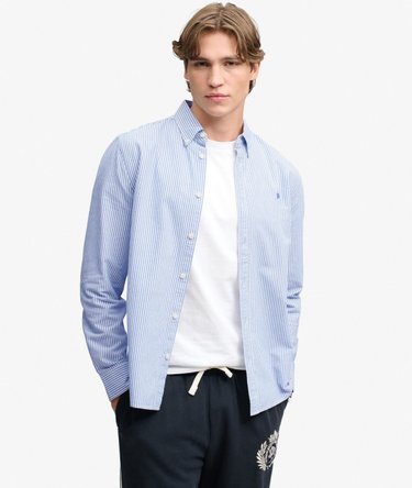Chemise Oxford Preppy Manches Longues Coupe D&eacute;contract&eacute;e Image 2
