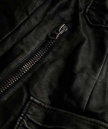 Brad Faux Leather Military Jacket Image 8
