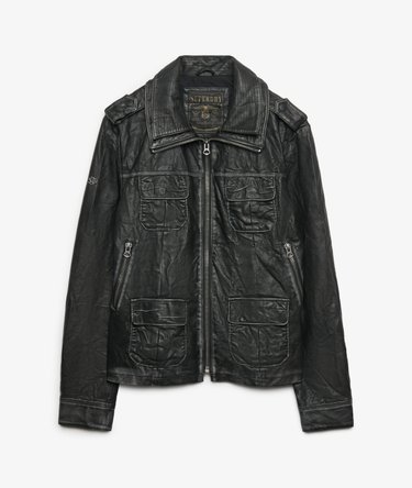 Brad Faux Leather Military Jacket Image 9