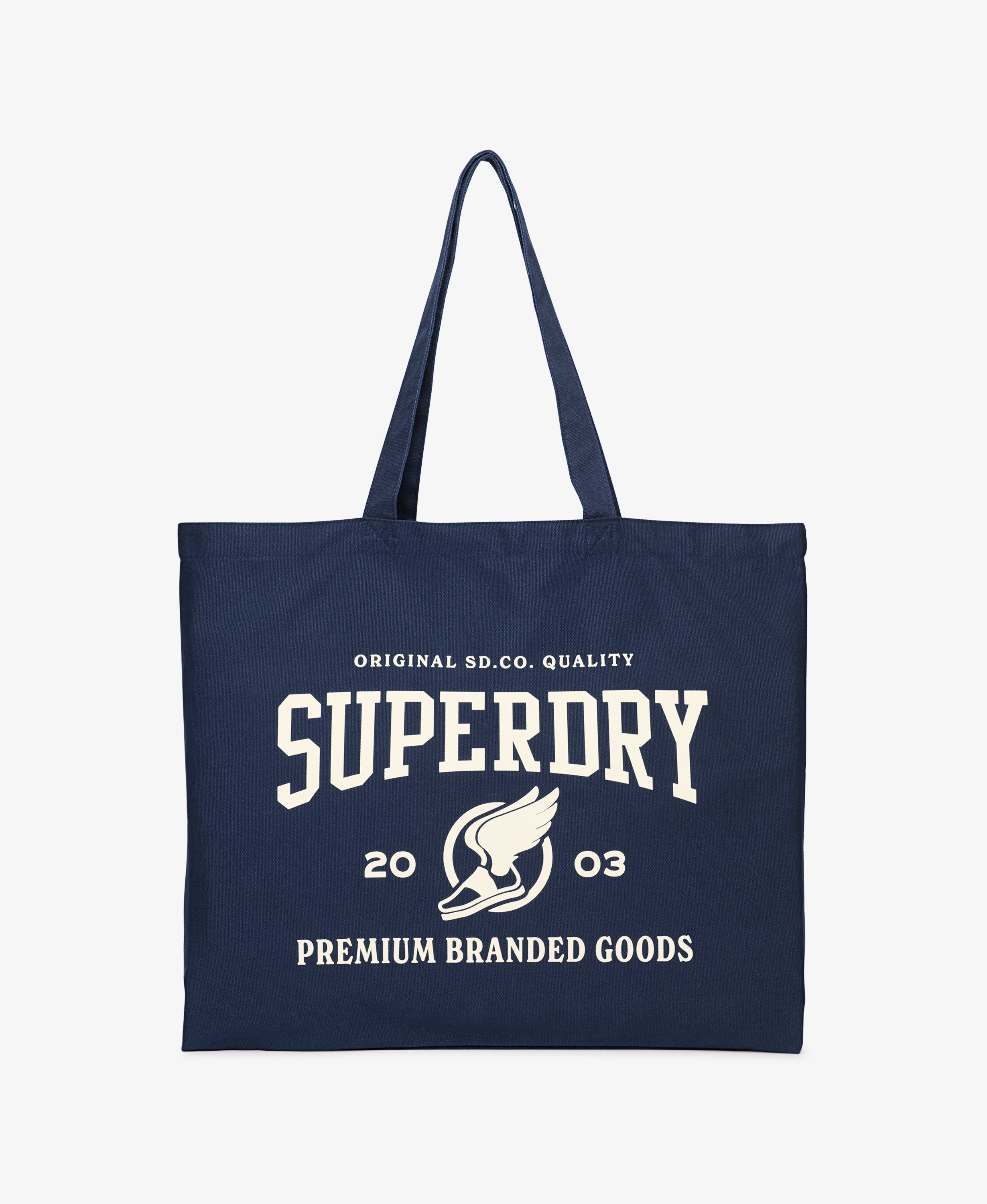 womens Cult Superdry Tote in Richest Navy/Off White | Superdry US