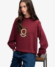 Crest Sweatshirt Avslappnad Passform