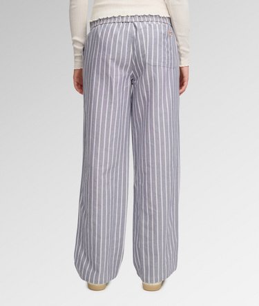Cotton Stripe Trousers Image 4