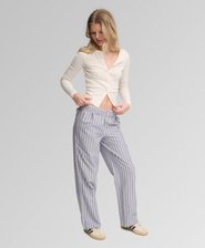 Cotton Stripe Trousers