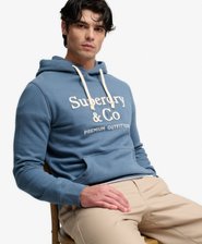 Company Logo Kapuzenpullover mit lockerer Passform