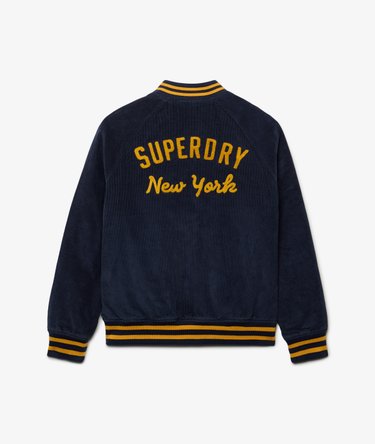 Cord Varsity Bomber Jacket Image 8