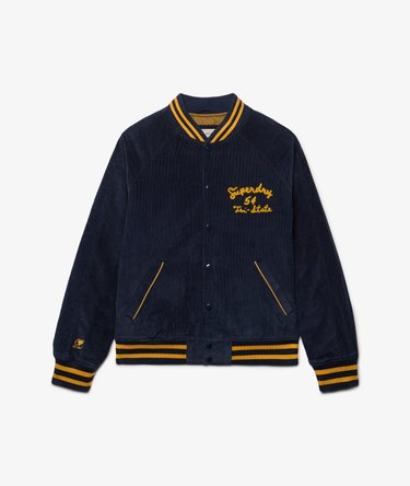 Cord Varsity Bomber Jacket Image 7