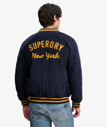 Cord Varsity Bomber Jacket Image 5