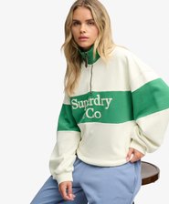 Company Logo Half Zip Sweatshirt