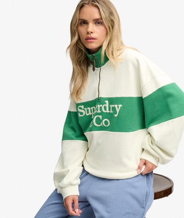Company Logo Half Zip Sweatshirt Image 1