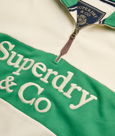 Company Logo Half Zip Sweatshirt Image 6