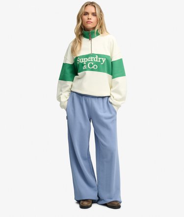 Company Logo Half Zip Sweatshirt Image 3