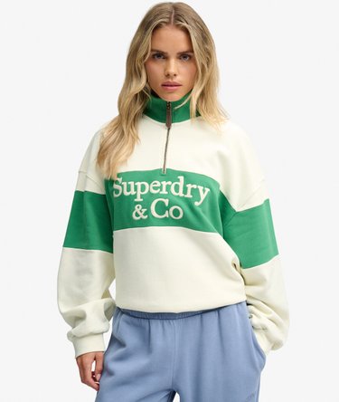Company Logo Half Zip Sweatshirt Image 2