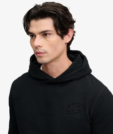 Sweat &agrave; capuche Company Logo Embossed Coupe D&eacute;contract&eacute;e Image 4