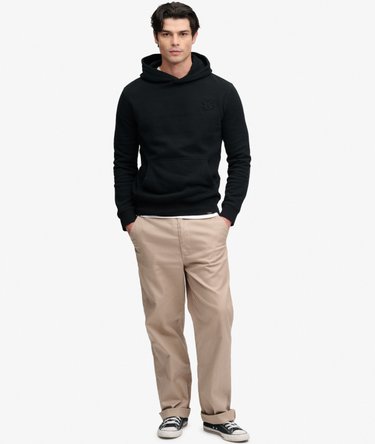 Sweat &agrave; capuche Company Logo Embossed Coupe D&eacute;contract&eacute;e Image 3