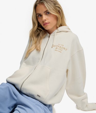 Luxe Kapuzenjacke mit Fellimitat-Futter Image 1