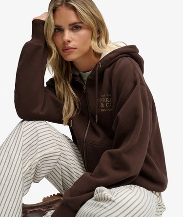Luxe Hoodie met Bontkraag en Rits Image 1