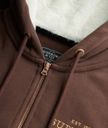 Luxe Hoodie met Bontkraag en Rits Image 6