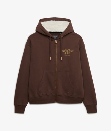 Luxe Hoodie met Bontkraag en Rits Image 7