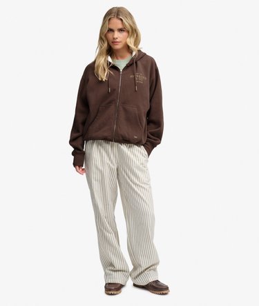 Luxe Hoodie met Bontkraag en Rits Image 3