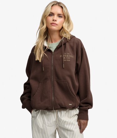 Luxe Hoodie met Bontkraag en Rits Image 2