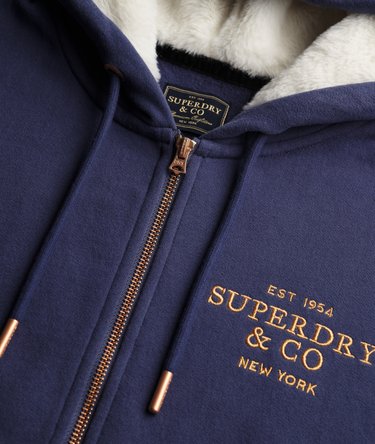Luxe Hoodie met Bontkraag en Rits Image 6