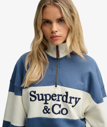 Company Logo Half Zip -collegepaita Rento Istuvuus Image 4