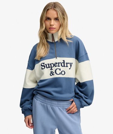 Company Logo Half Zip -collegepaita Rento Istuvuus Image 2