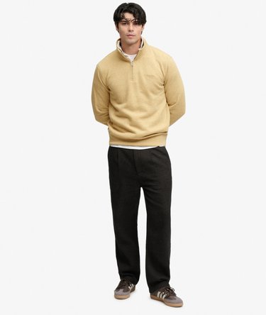 Essential Serif Logo Half Zip Sweatshirt Image 3