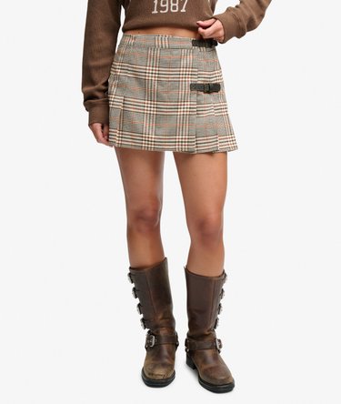 Athletic Essentials Check Pleated Skirt Image 2