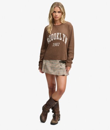 Athletic Essentials Check Pleated Skirt Image 4
