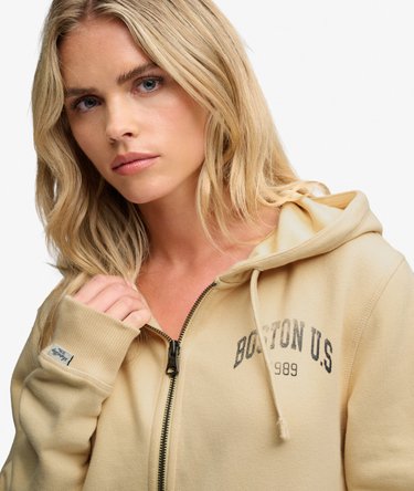 Athletic Essentials Printed Cropped Zip Hoodie Image 4