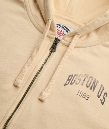 Athletic Essentials Printed Cropped Zip Hoodie Image 6