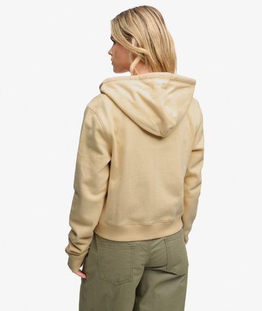 Athletic Essentials Printed Cropped Zip Hoodie Image 5