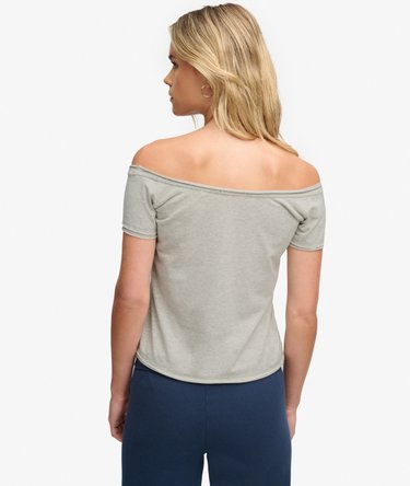 Graphic Bardot Top slanke pasvorm Image 5