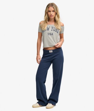 Graphic Bardot Top slanke pasvorm Image 3