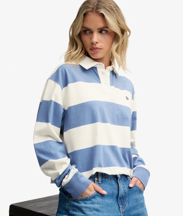Athletic Essential Randig Rugby-topp Oversized Passform Image 1
