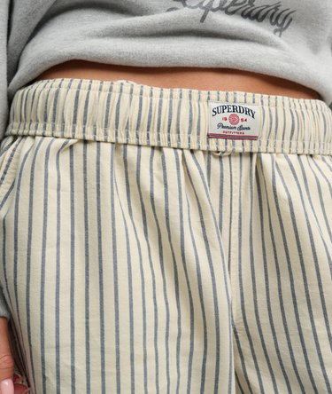 Organic Cotton Stripe Elasticated Trousers Image 3