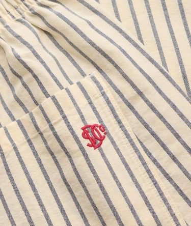 Organic Cotton Stripe Elasticated Trousers Image 6