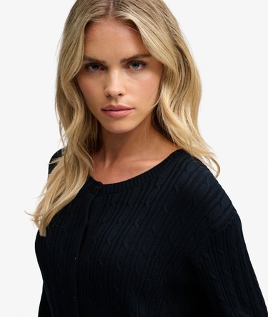 Slouchy Cable Vest Image 4