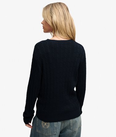 Slouchy Cable Vest Image 5
