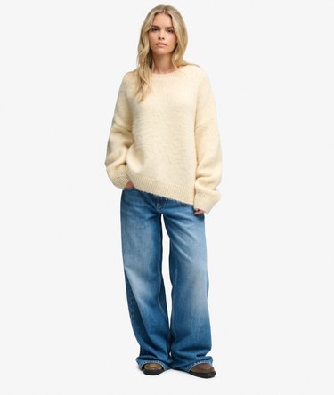 Slouchy Brushed Knit Jumper Image 3