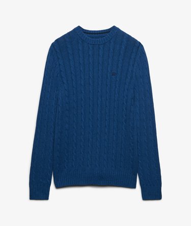 Pull Cable Knit Col Rond Coupe D&eacute;contract&eacute;e Image 6