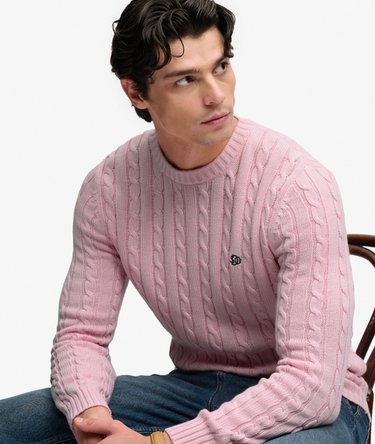 Cable Knit Trui met normale pasvorm Image 1